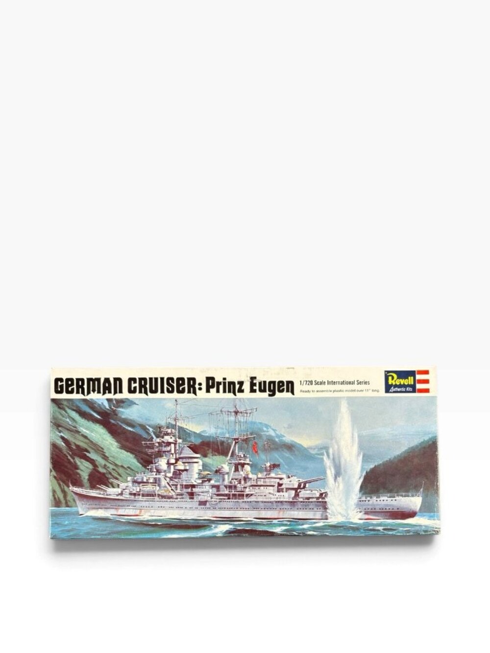 Revell Prinz Eugen German Cruiser 1/720 Scale WWII Model Kit H-481 Vintage